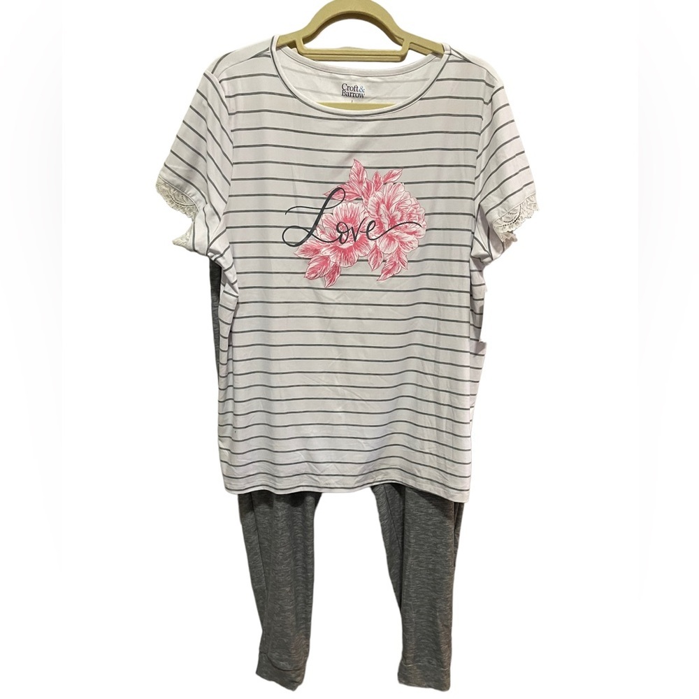 ❤️❤️LAST CHANCE ❤️❤️  Croft & Barrow - Pajamas - Love - size L NWT